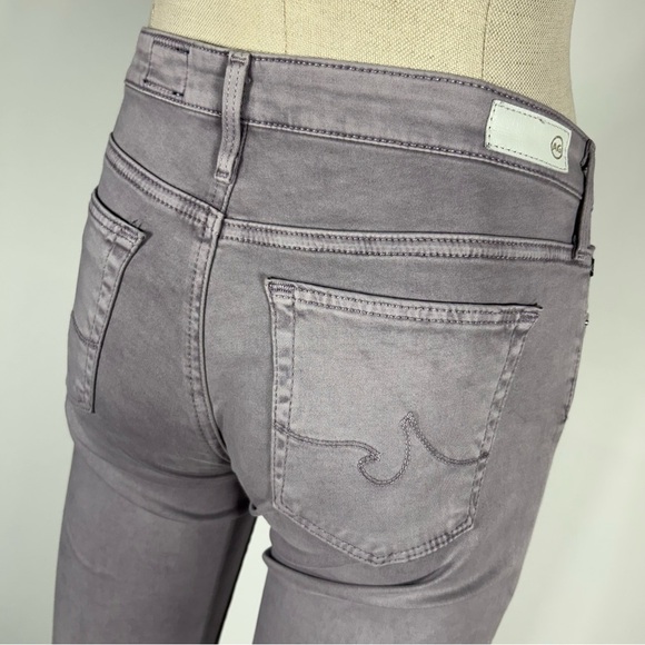 💕 Ag Adriano Goldschmied Gray THE STEVIE ANKLE Stim Straight Ankle jeans 27x28 - Picture 4 of 10